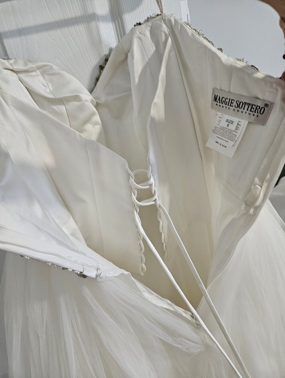 Maggie Sottero Wedding Strapless Beaded Ball Gown - Picture 11 of 12